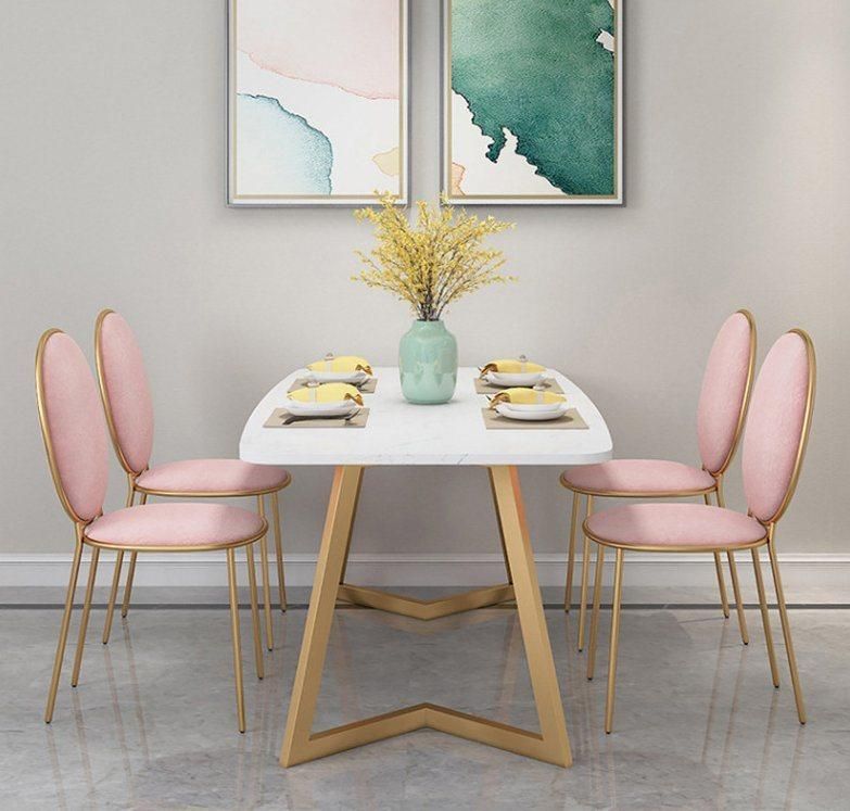 Modern Luxury Design White Marble Dining Table Sets Best Price