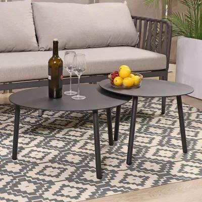 Hot Sale Customized Round Darwin China Garden Outdoor Coffee Metal Patio Table