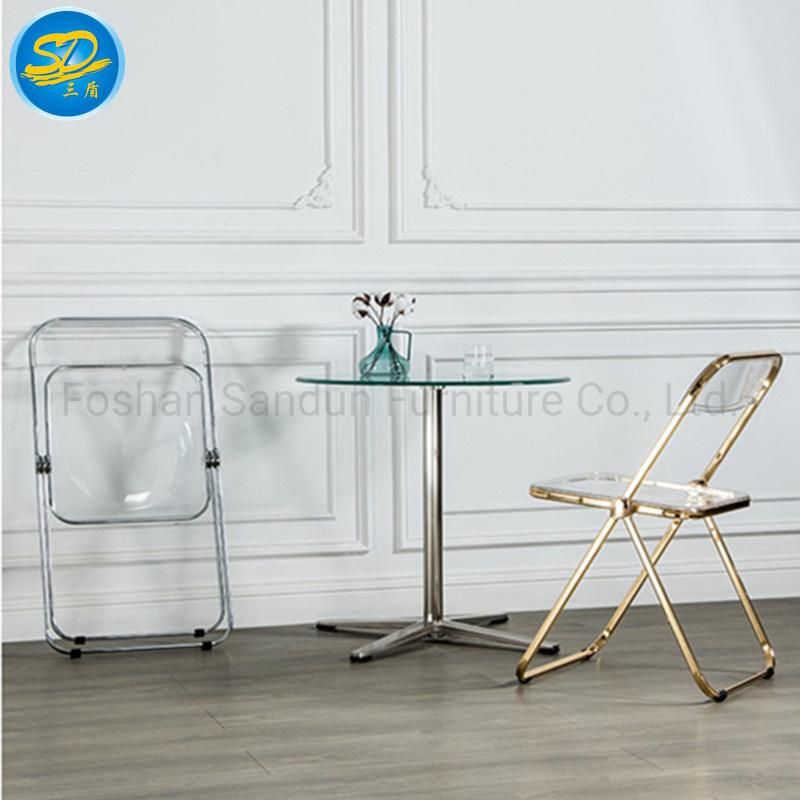 High Quality PC Resin Crystal Clear Wimbledon Dining Chair for Outdoor Wedding