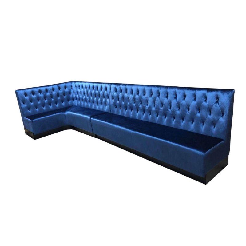 Commercial Modern Restaurant Sofa Furniture Hotel Lounge Fabric Booth Seating