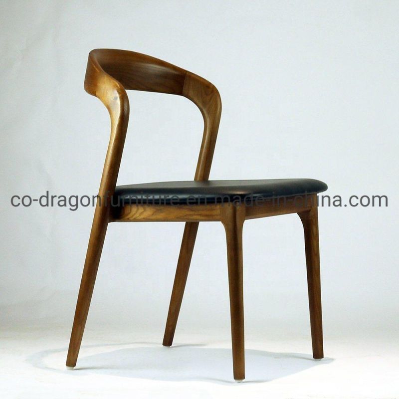 Fashion Wooden Dining Chair with Leather for Wooden Home Furniture