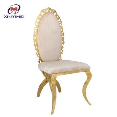 Hotel Furniture Supplier New Design Wedding Dining Stainless Steel Chair