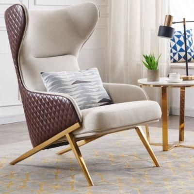 Modern Home Furniture Metal Stainless Steel High Quality PU Dining Chair