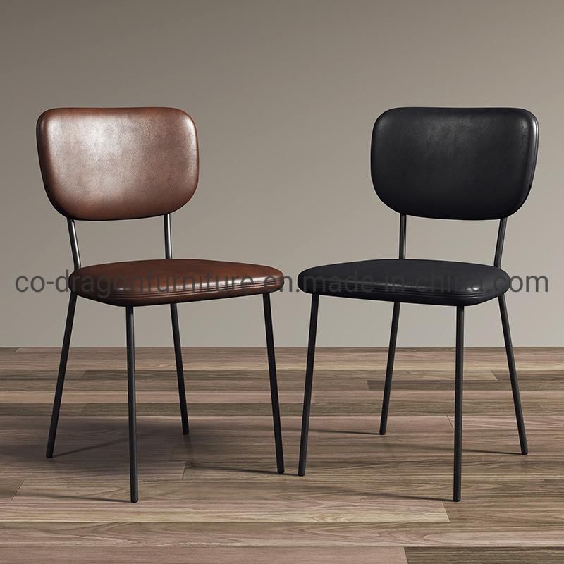 Wholesale Modern Furniture Metal Leg Leather Restaurant Dining Chair Set