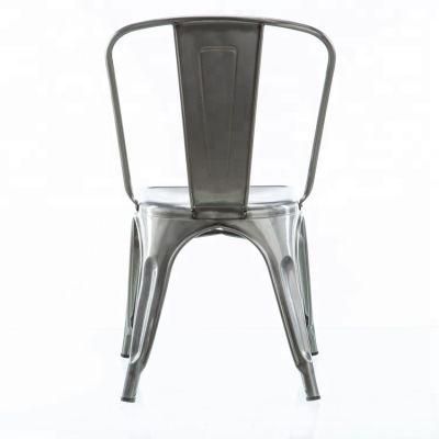 Stools Dining Cafe Furniture Restaurant Metalica Brushed Steel Dining Chairs