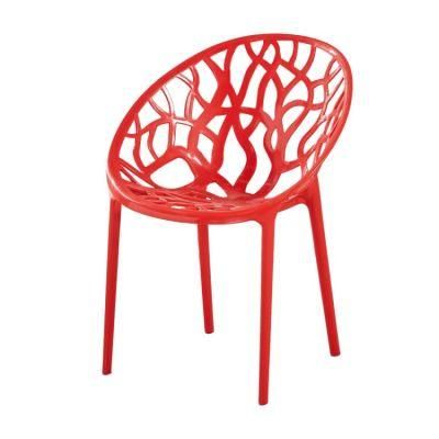 Multifunction Home Furniture Lounge Chair Plastic Outdoor Stacking Plastic Visitor Chair Restaurant Cafe Dining Chairs