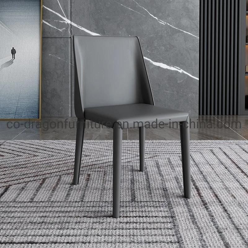 Modern Restaurant Furniture Metal Leather Dining Chair for Home Furniture