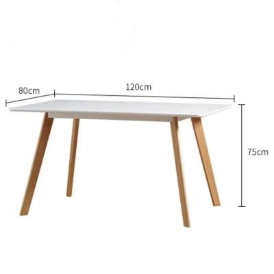 Nordic Style Cheap Price MDF Top Home Furniture Dining Tables for Restaurant Furniture Modern