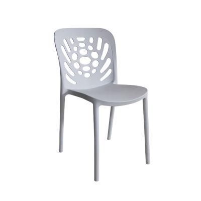 Wholesale Modern Design PP Restaurant Dining Room Armless Plastic Chair Outdoor Chair