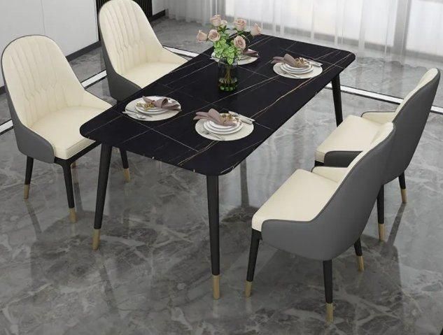 Hot Sale Chinese New Style Dining Table Set Restaurant Dining Chair Set