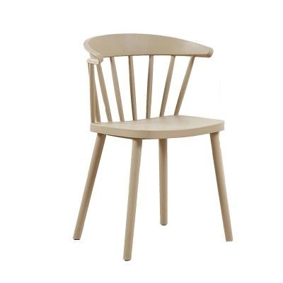 Wholesale Furniture Modern Sedia PP White Plastic Stackable Dining Chair for Restaurant Kitchen