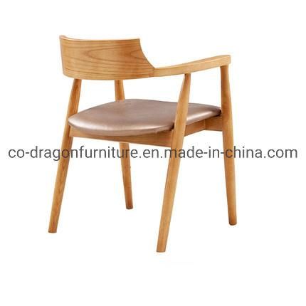 New Design Wholesale Home Furniture Wooden Dining Chair with Arm