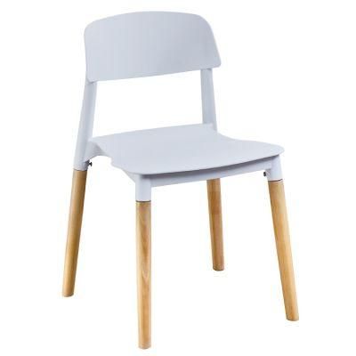 Sedie Per Ristorante Madera De Haya Subtle Texture PP Cafeteria+Chair Guest Chair Stacking Side Chair Cheap Dining Chairs+White