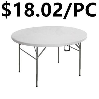 Outdoor Portable Hotel Restaurant Round Dining Folding Table