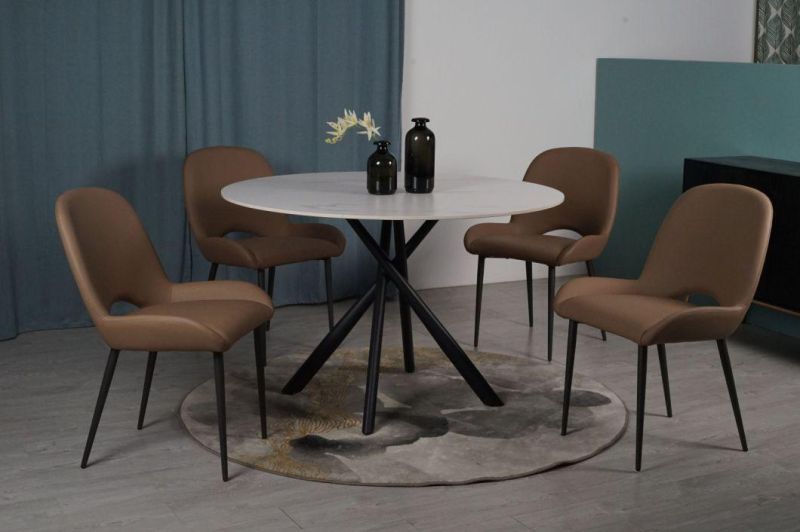 Nordic Modern Dining Room Furniture Metal Dining Table