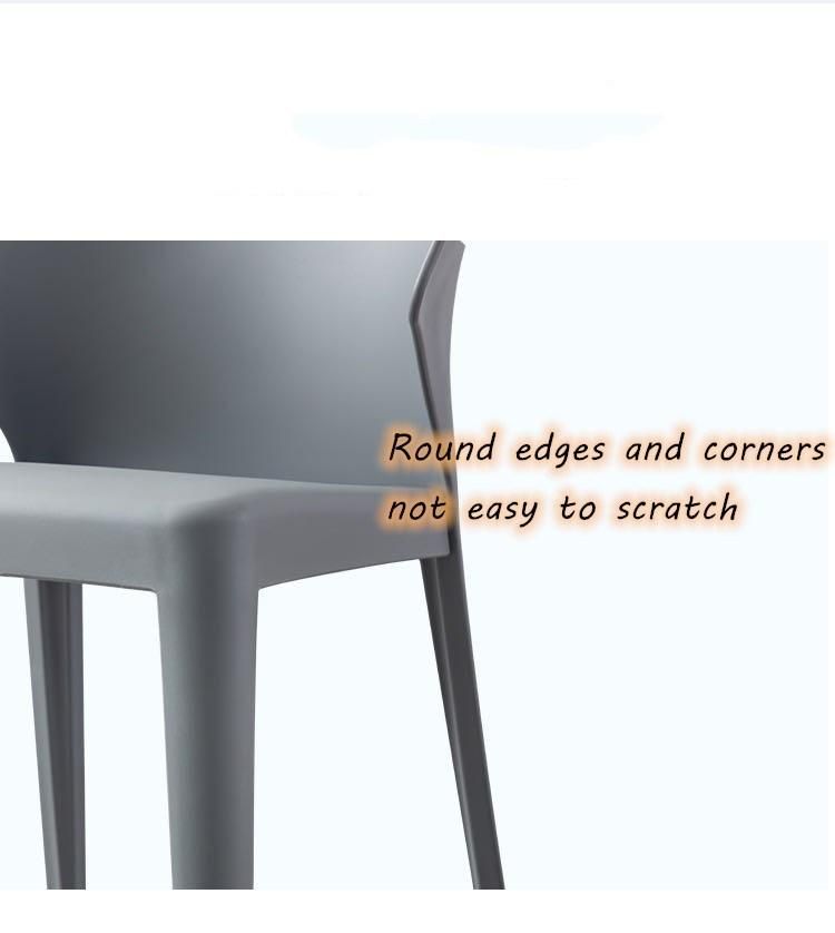 Wholesale Furniture PP Plastic Stackable Restaurant Kitchen Dining Chair