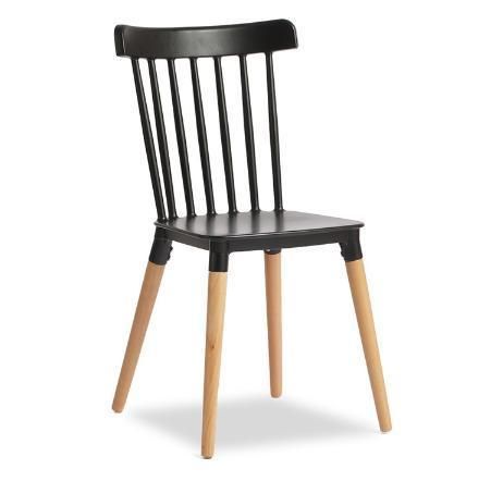 Cheap High Back Wooden Plastic Dining Chair