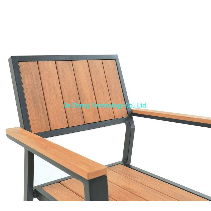 Hot Sale Modern Design Stackable Leisure Polywood Aluminum Garden Chair