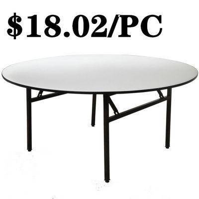 Round Limited Edition Restaurant Used Dining Portable Indoor Folding Table