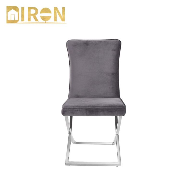 2021 Modern Design Home Furniture Stainless Steel Dining Chair