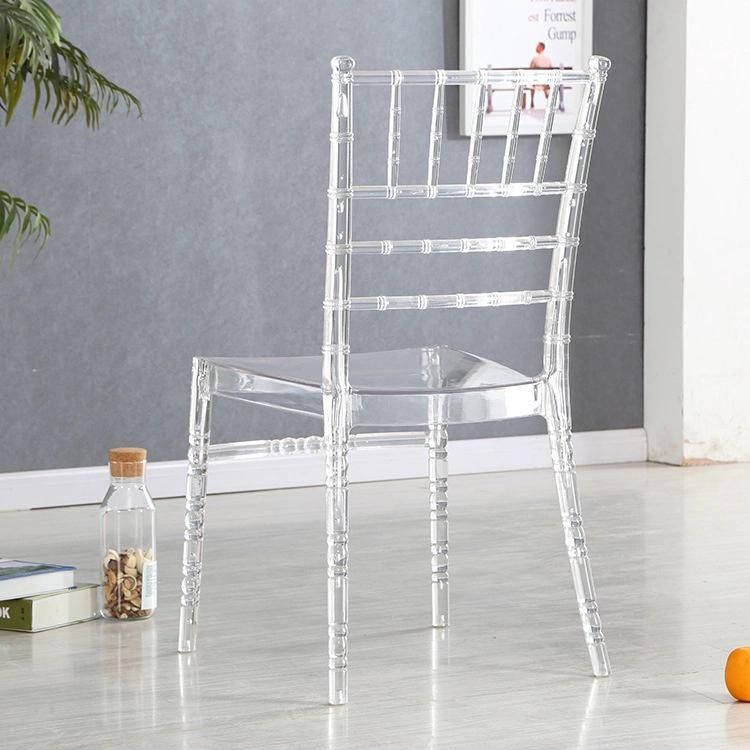 Stackable La Chaise Transparente Silla De Comedor Chair for Cafe Modern Scandinavia Acrylic Chair Transparent Modern New Chair