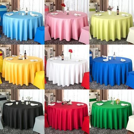 Colorful Customized Plain Polyester Tablecloth for Table Use