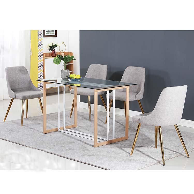 Low Price Foot Table Full Metal Frame Dining Table