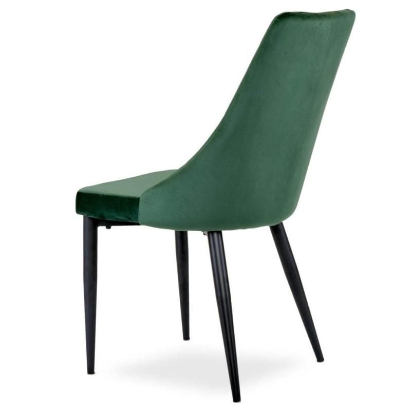 European Comfortable High Quality Fabric Dining Chairs Metal Legs Cheap Modern Velvet Dining Chairs