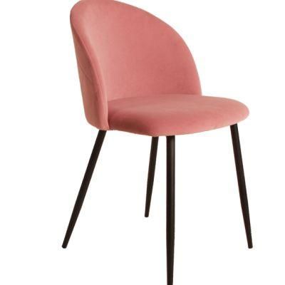 Pink Round Back Fabric Chair Pink Dining Chair Velvet