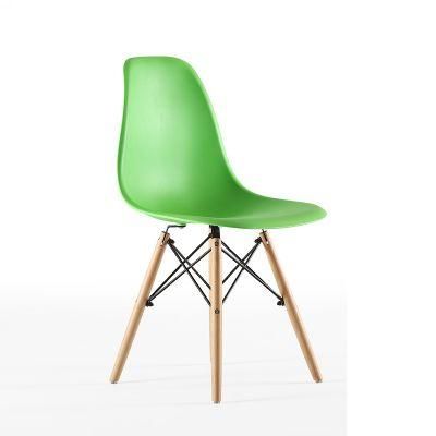 Bright Colors Plastic Seating Eiffel Wholesale Cheap Price Replica Chair Scandinavian Chair Wooden Dining Chair