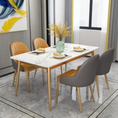 2021 Modern Design White Marble Dining Table Set