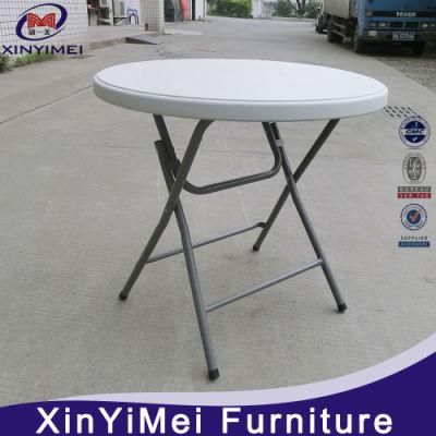 Dia 80cm Plastic Folding Coffee Table for Public