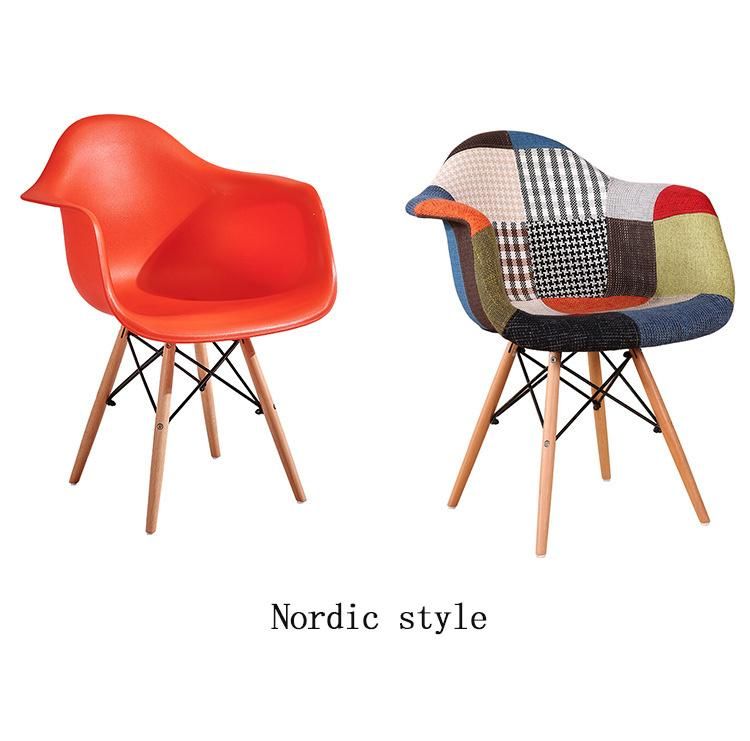 Nordic Minimalist Color Cloth Surround Chair Living Room Dining Room Furniture Modern Luxury Portable Dining Chair Coffee Shop Upholstered Leisure Chair