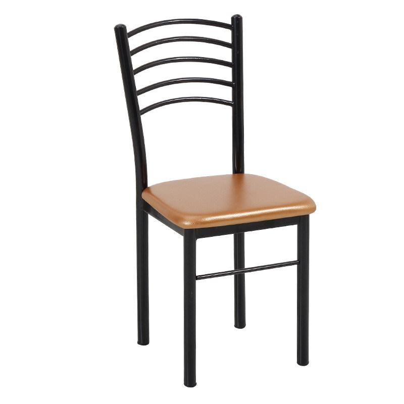 Wholesale Metal Hotel Restaurant Indoor Stackable Coffee PU Dining Chair