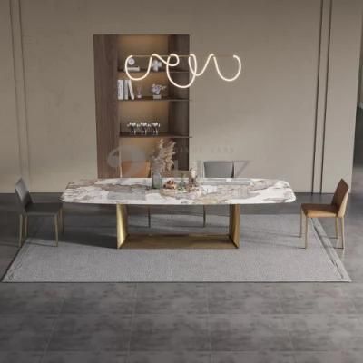 High 5 Star Restaurant Modern Dining Room Home Furniture Italian Design Pattern Dining Table