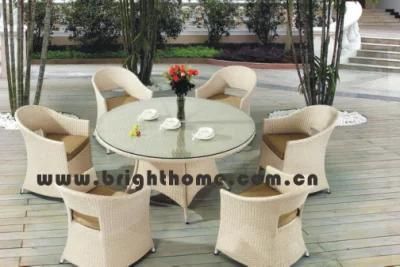 Hot Sale Patio Wicker Garden Dining Chair and Table