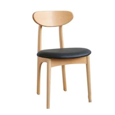 Light Luxury Durable Cushion Comfortable Bar Stool Wood Chair