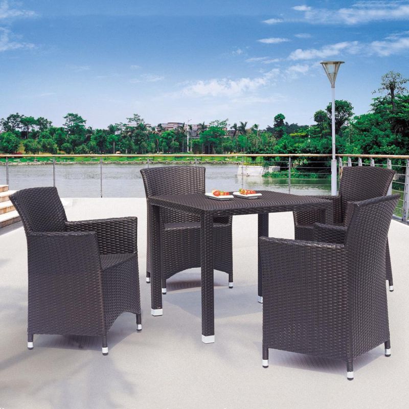 Modern Best Seller Rattan Square Restaurant Dining Furniture Buffet Table