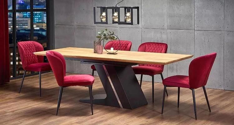 Tabouret De Bar Dark Red Modern Cheap Cloth Art Dining Room Paris Cafe Chairs Good Stool Chair Luxury Chairs for Events