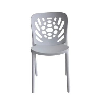 Wholesale Dining Room Furniture Sillas Cheap Colorful Modern PP Plastic Stackable Dinning Chair