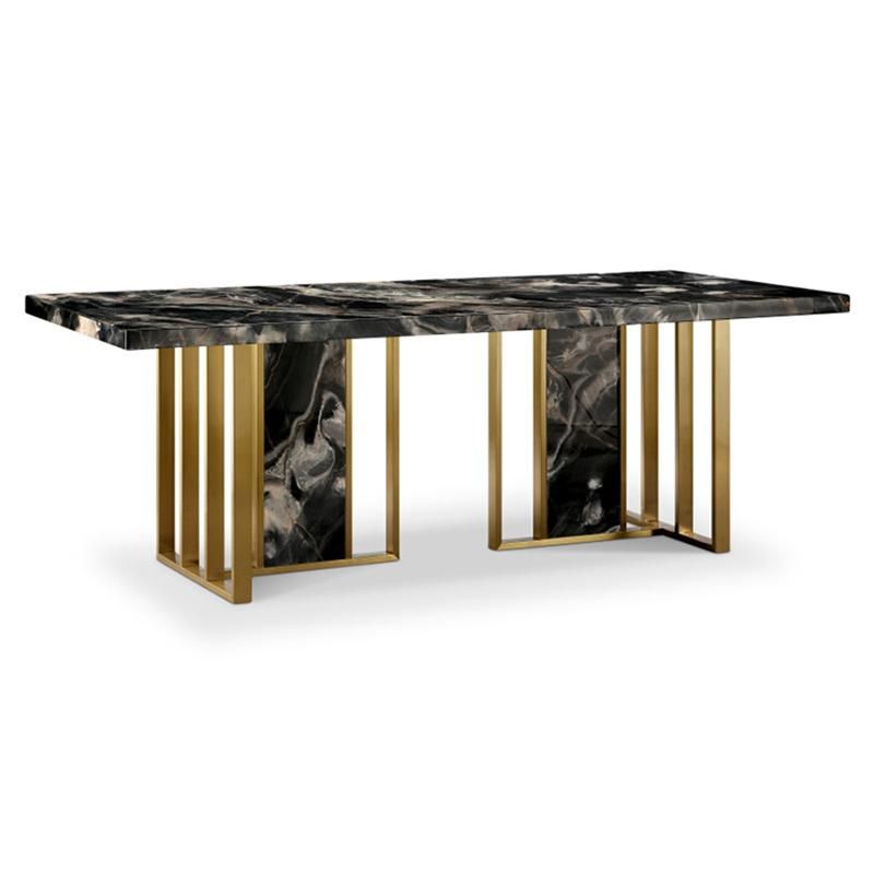 Modern Design High-End Customize Luxury Lazy Susan Table Ining Table