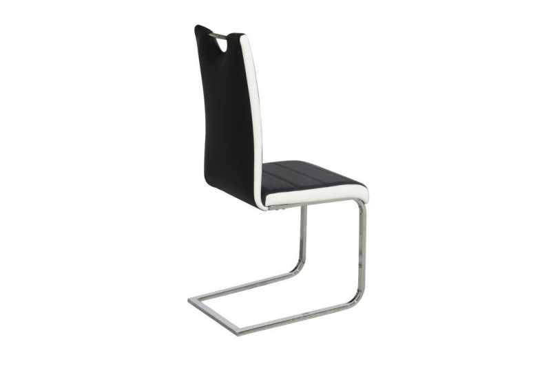 2021 Wholesale Hotel Luxury Metal Leg PU PVC Dining Chair for Dining Room