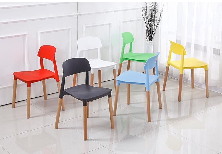 2021 Living Room Nordic Computer Chairs Plastic Coffee Shop Portable Chair Restaurant Dining Room Wooden Chairs