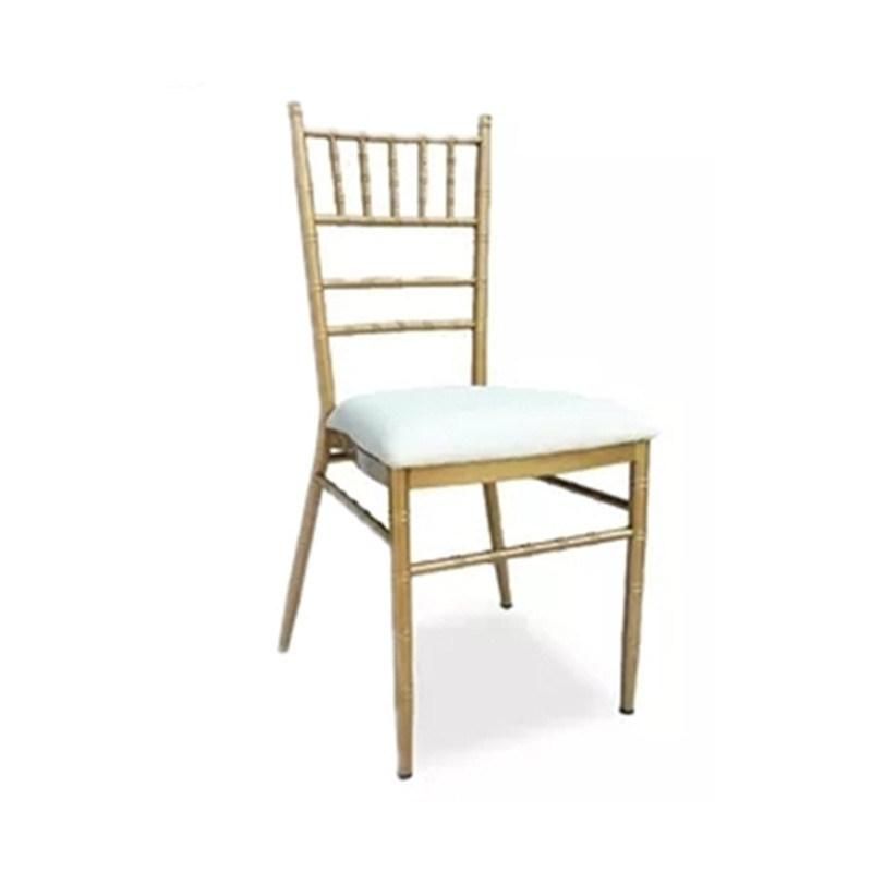 Modern Design Banquet Dining Church Metal Comfortable Silla Chiavari Chair