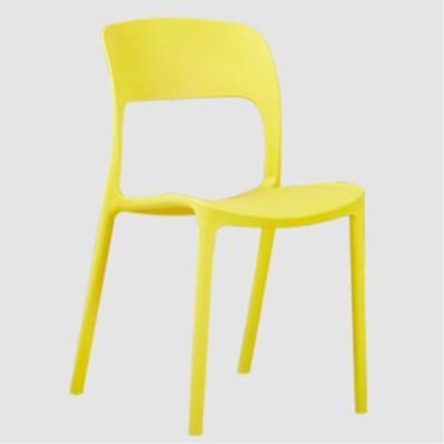 Italian Design Nordic Colorful Stacking Durable Plastic Restaurant Resin Dining Chair for Outdoor