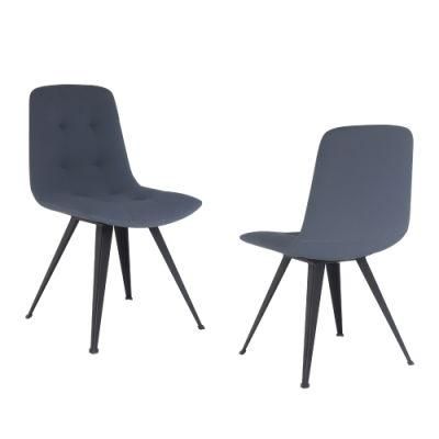 Modern Dining Chair with Metal Leg and PU Upholstered Different Color