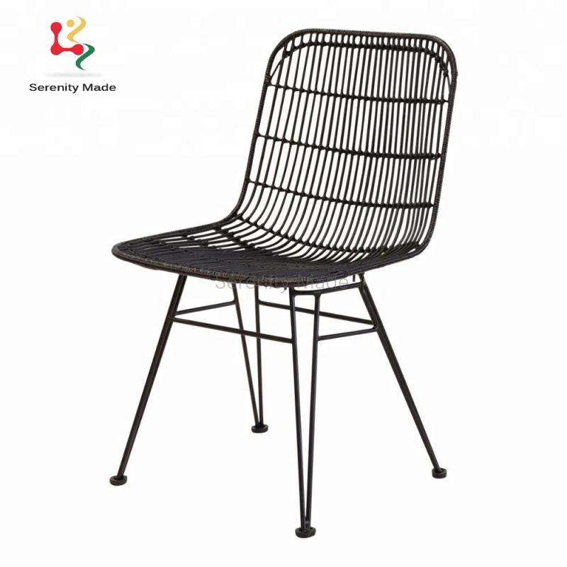 French Waterproof Outdoor Rattan Furniture Plastic Patio Wicker Rattan Chair