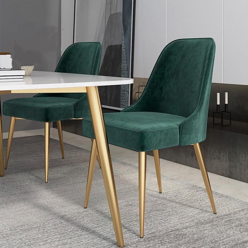 OEM Luxury Comfortable Soft Nordic Velvet Dining Chairs