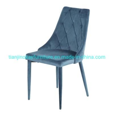 Dining Furniture New Velvet Metal Leg Dining Chairs