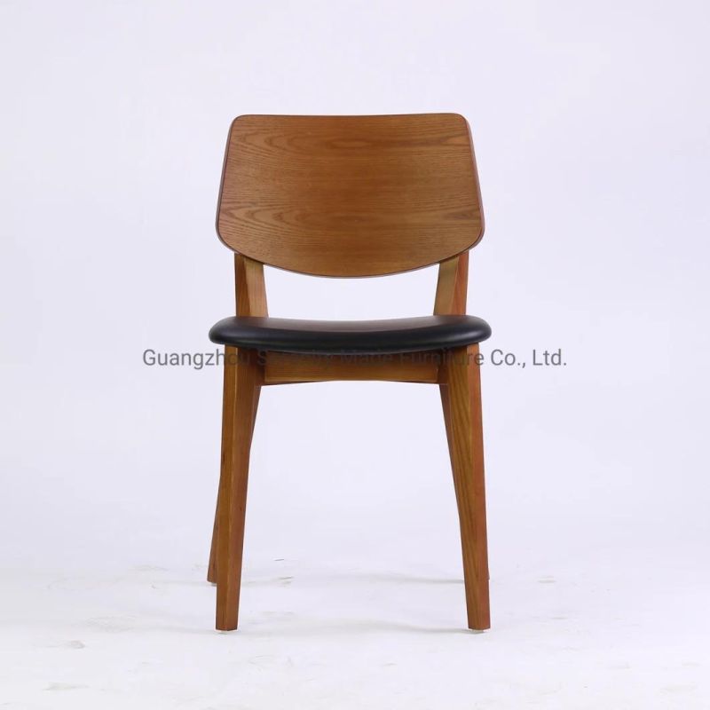 Commercial Furniture Soild Wood Frame Restaurant Cafe Dining Chairs